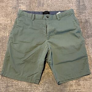 Banana Republic Olive Green Flat Front Shorts